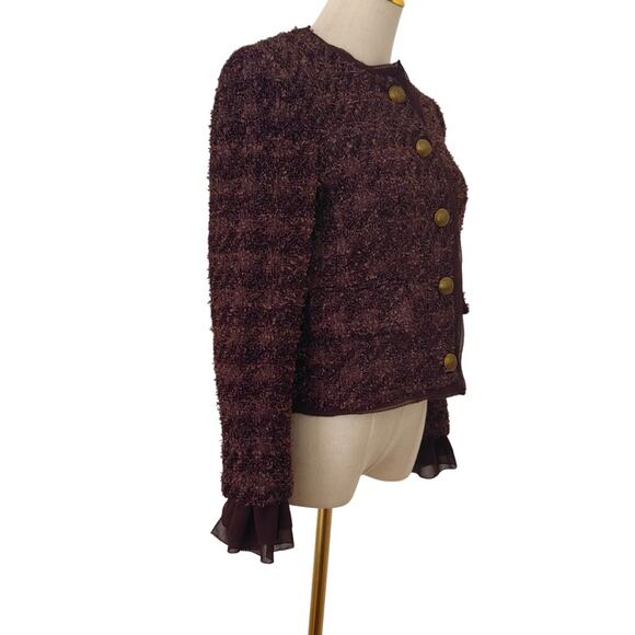 Veronica Beard Audrina Metallic Tweed Jacket US 4 - Picture 11 of 11